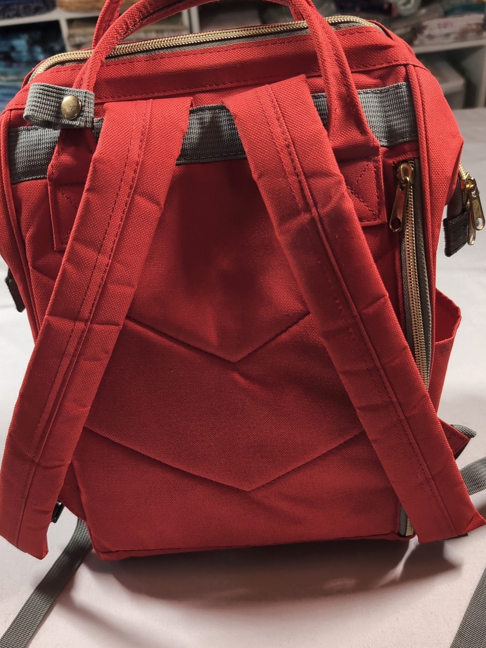 Red Mini Cooler Backpack - Picture 2 of 9